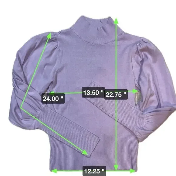 Lavender Turtleneck Sweater - Picture 13 of 16